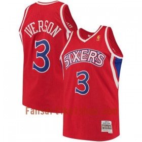 NBA Philadelphia 76ers Trikot Allen Iverson 3 Hardwood Classics Rot Swingman - Herren